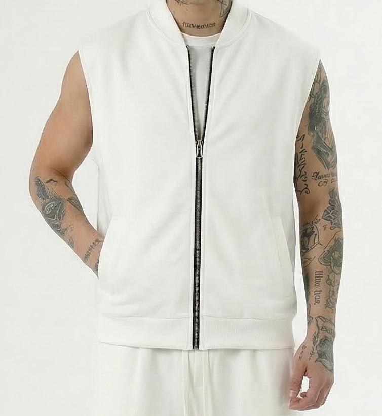 Gilet cotone bianco