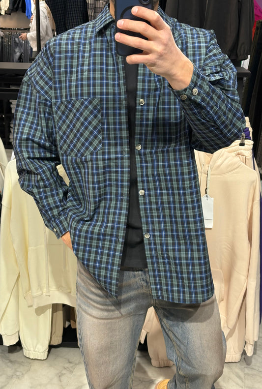 Camicia a scacchi Blu