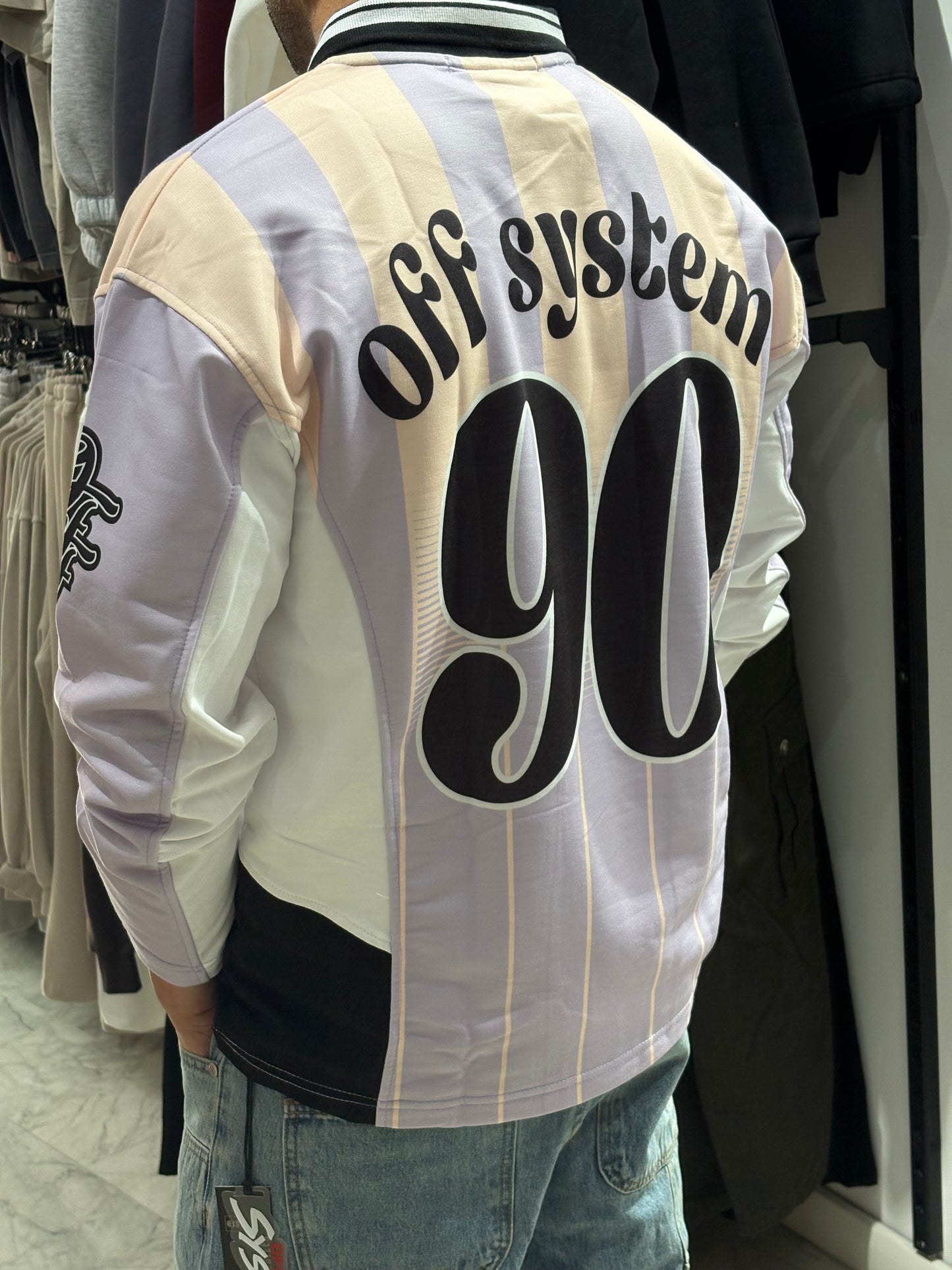 Maglia "OFFSYSTEM 90" – Lilac & Cream Retro Jersey
