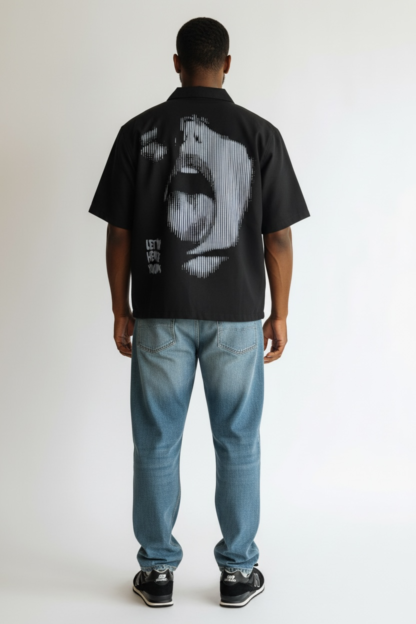 Camicia con zip Davide Homme