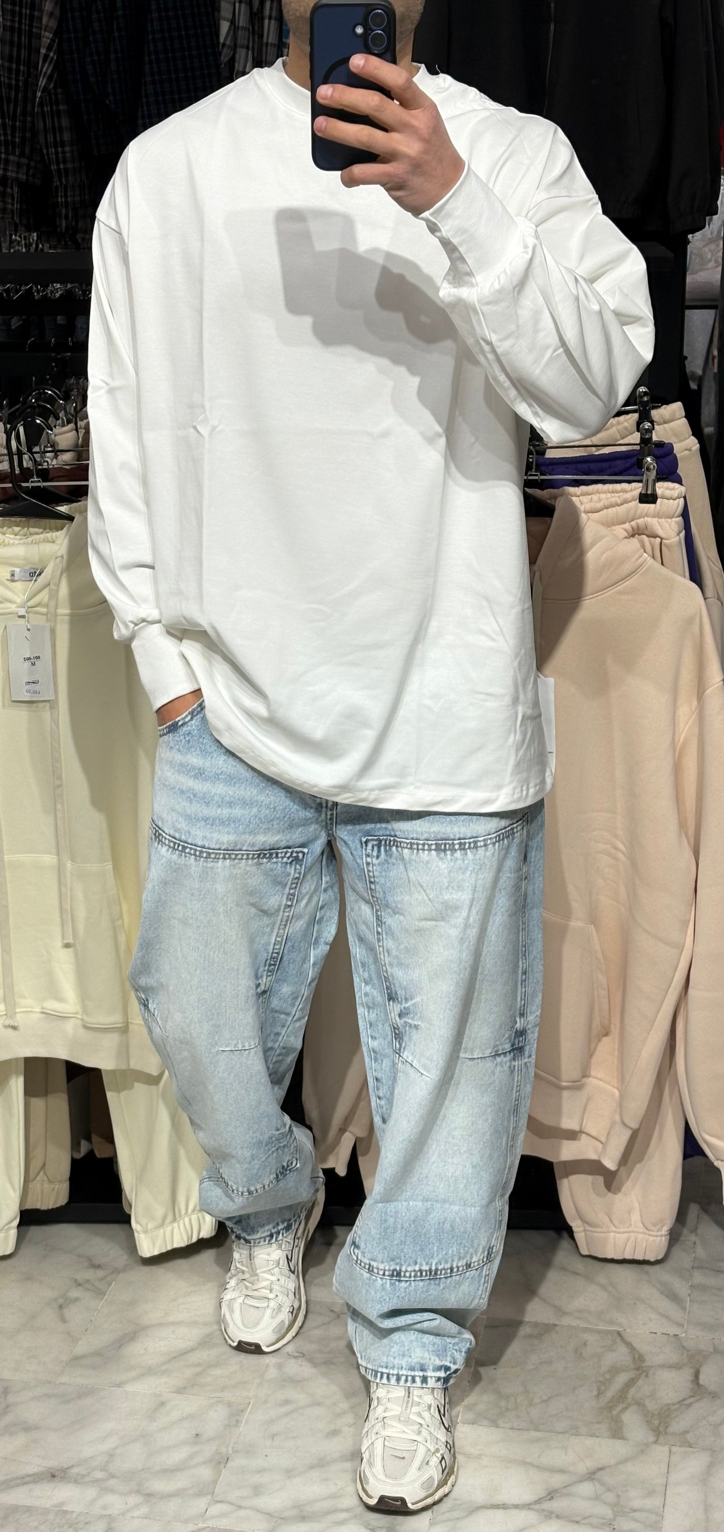 Maglietta manica lunga White