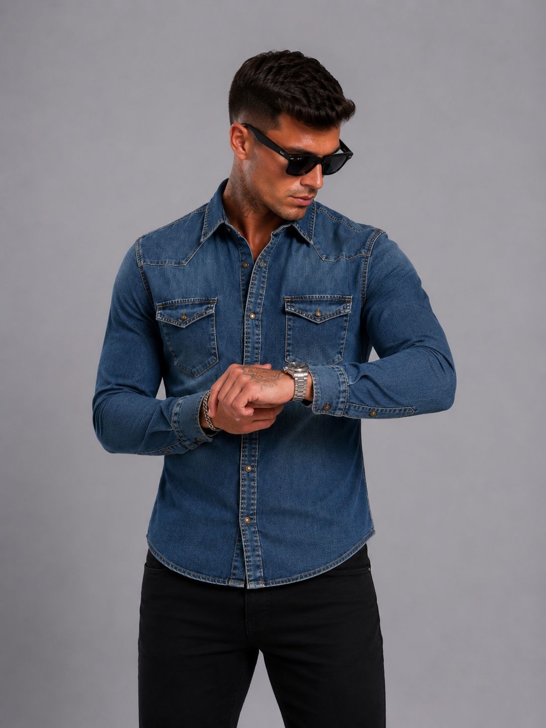 Camicia Denim Slim