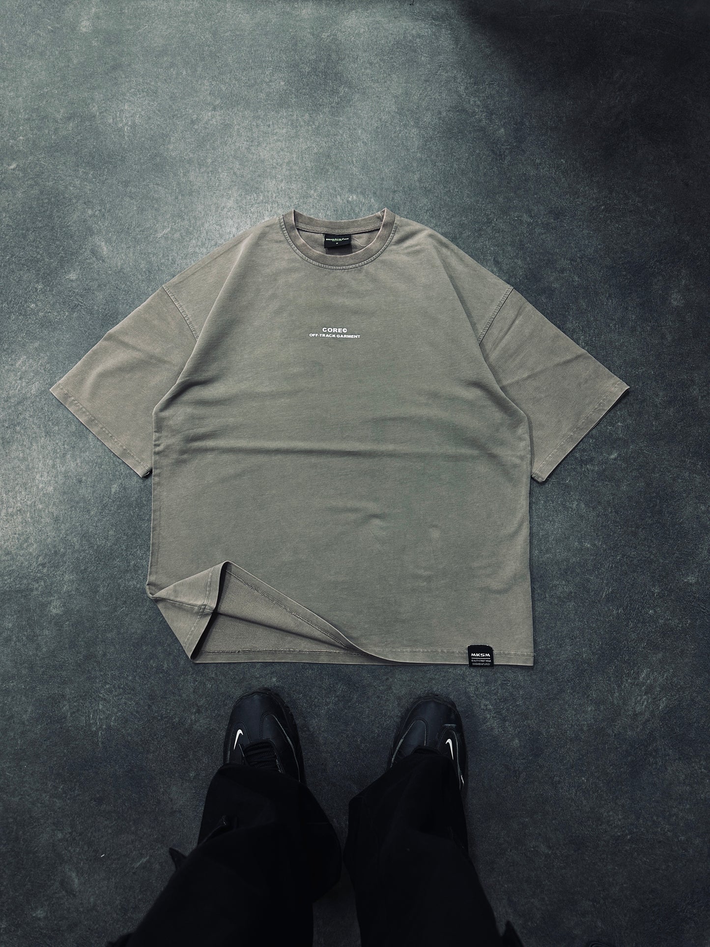 T-SHIRT STAMPA Oversize CROOP 220gr