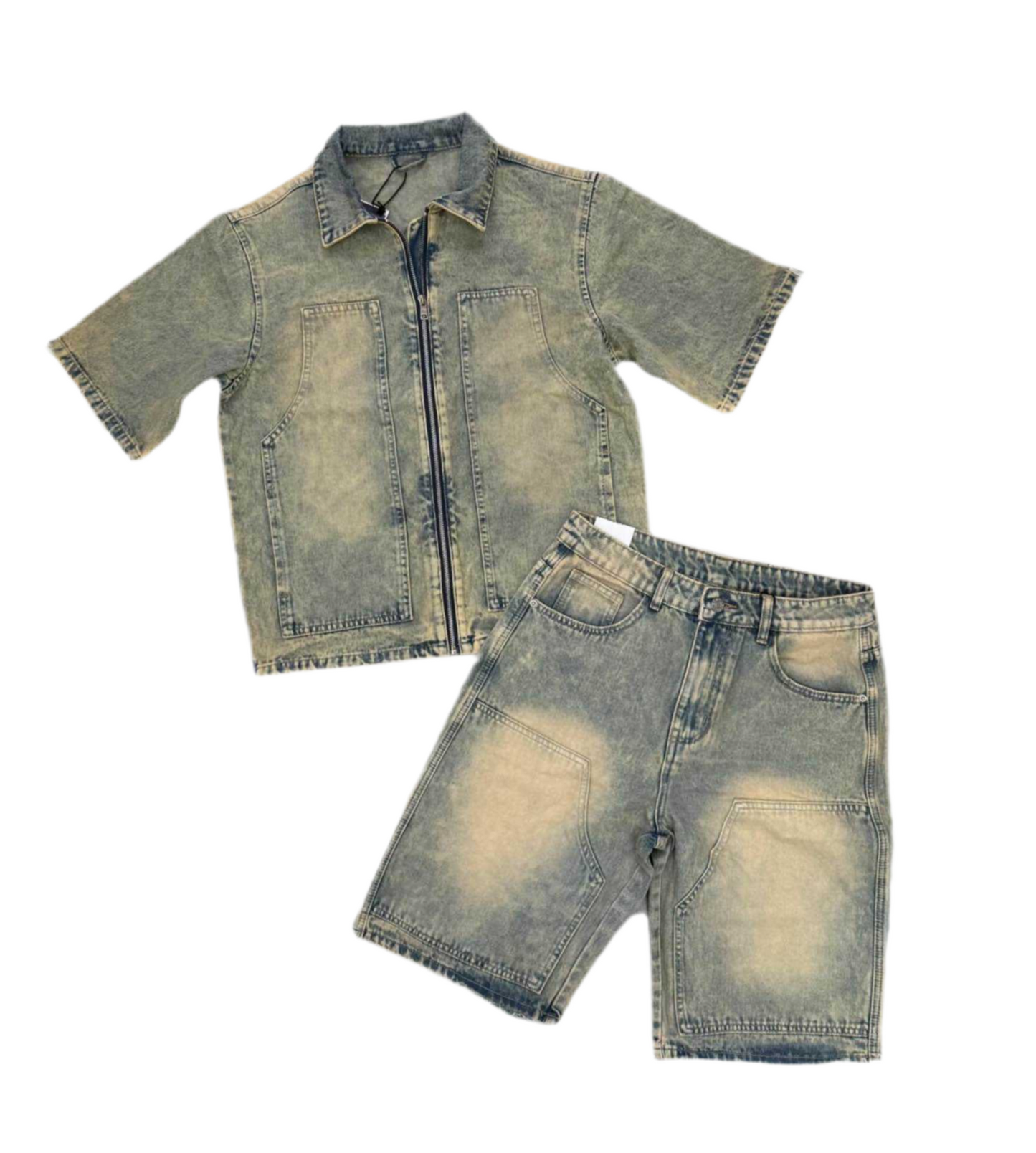 Coordinato Denim sfumato avana