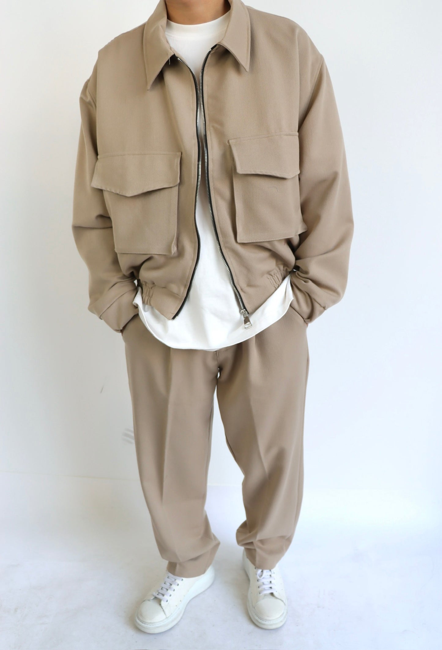 Coordinato Beige MADE IN ITALY cotone