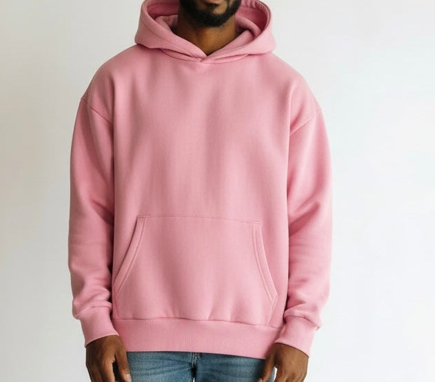 Felpa doppio cotone rosa