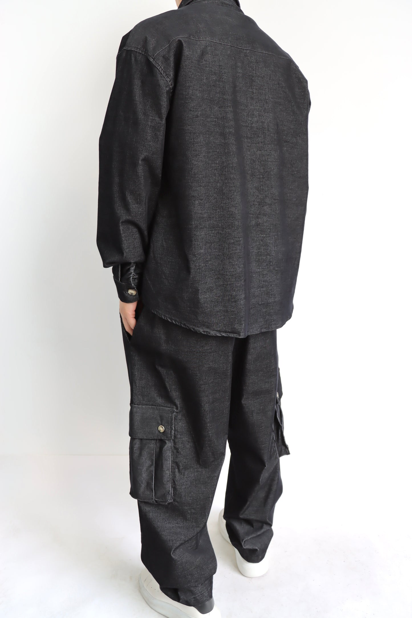 Coordinato Denim nero