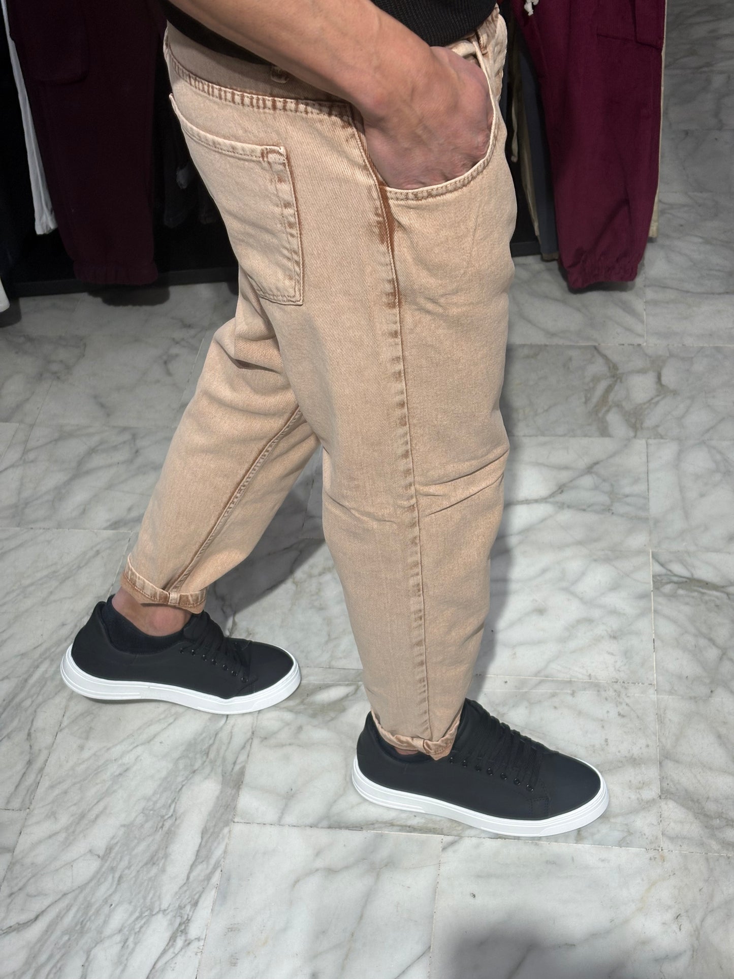 Jeans loose fit desert