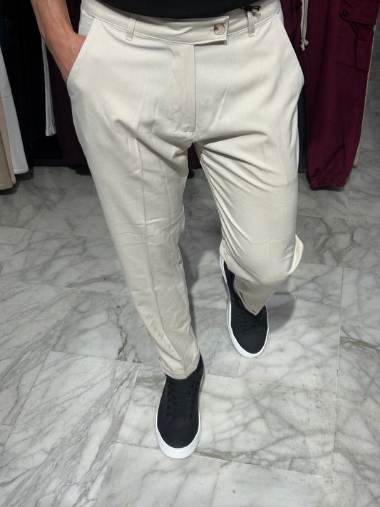 Pantalone Capri fit beige