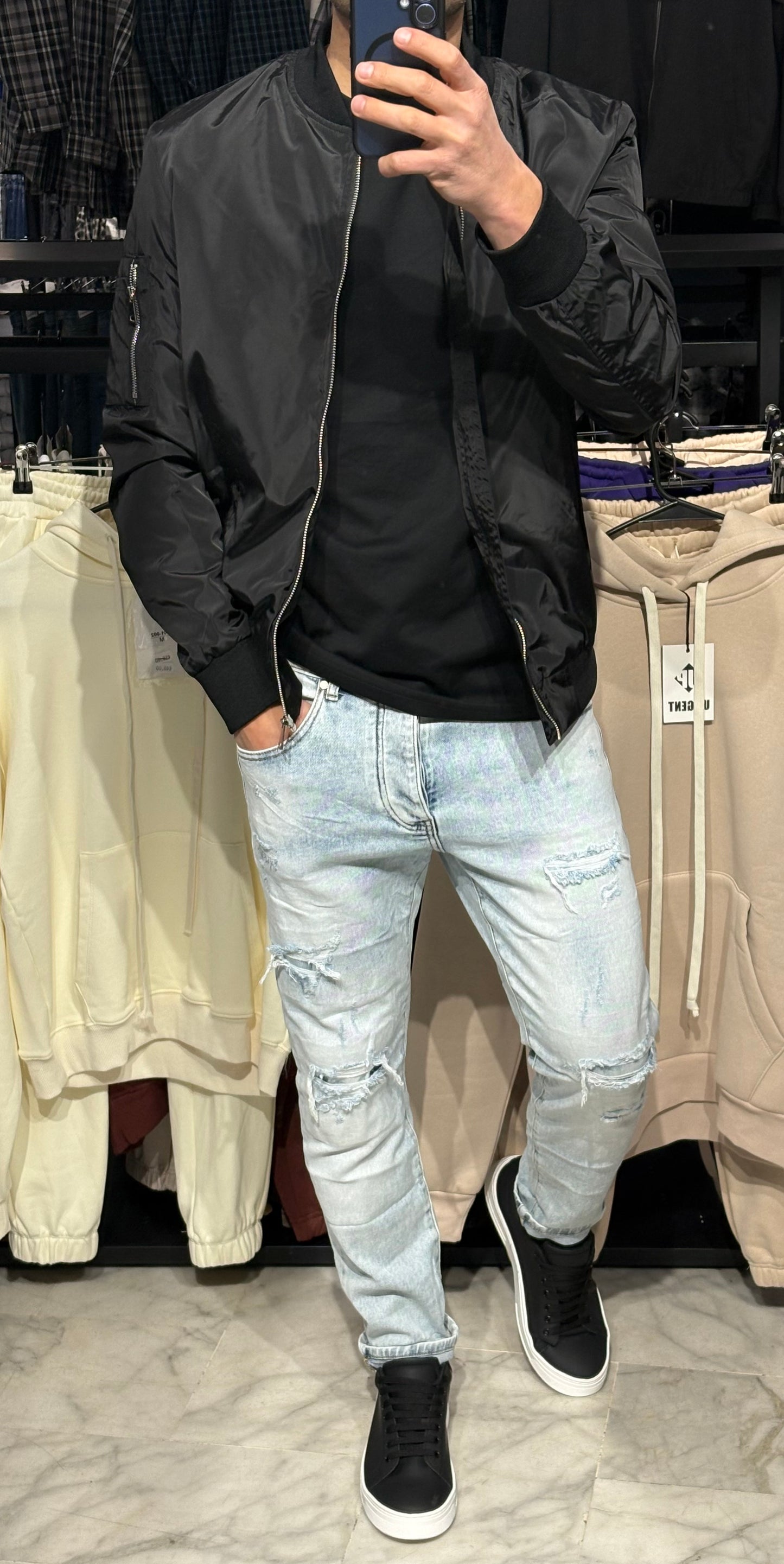 Giacchetto Bomber Black