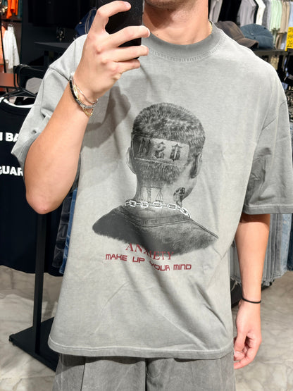 T -Shirt  Anxiety grigio chiaro