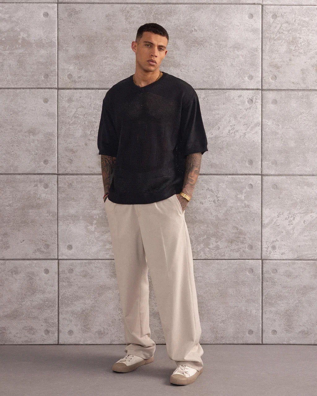 TSHIRT MAILLE CROCHET