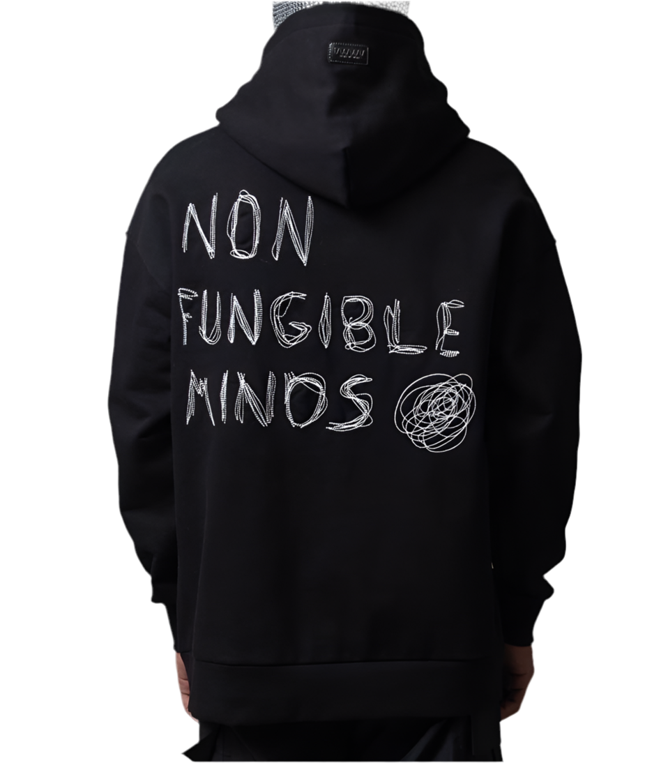 Felpa garzata con cappuccio