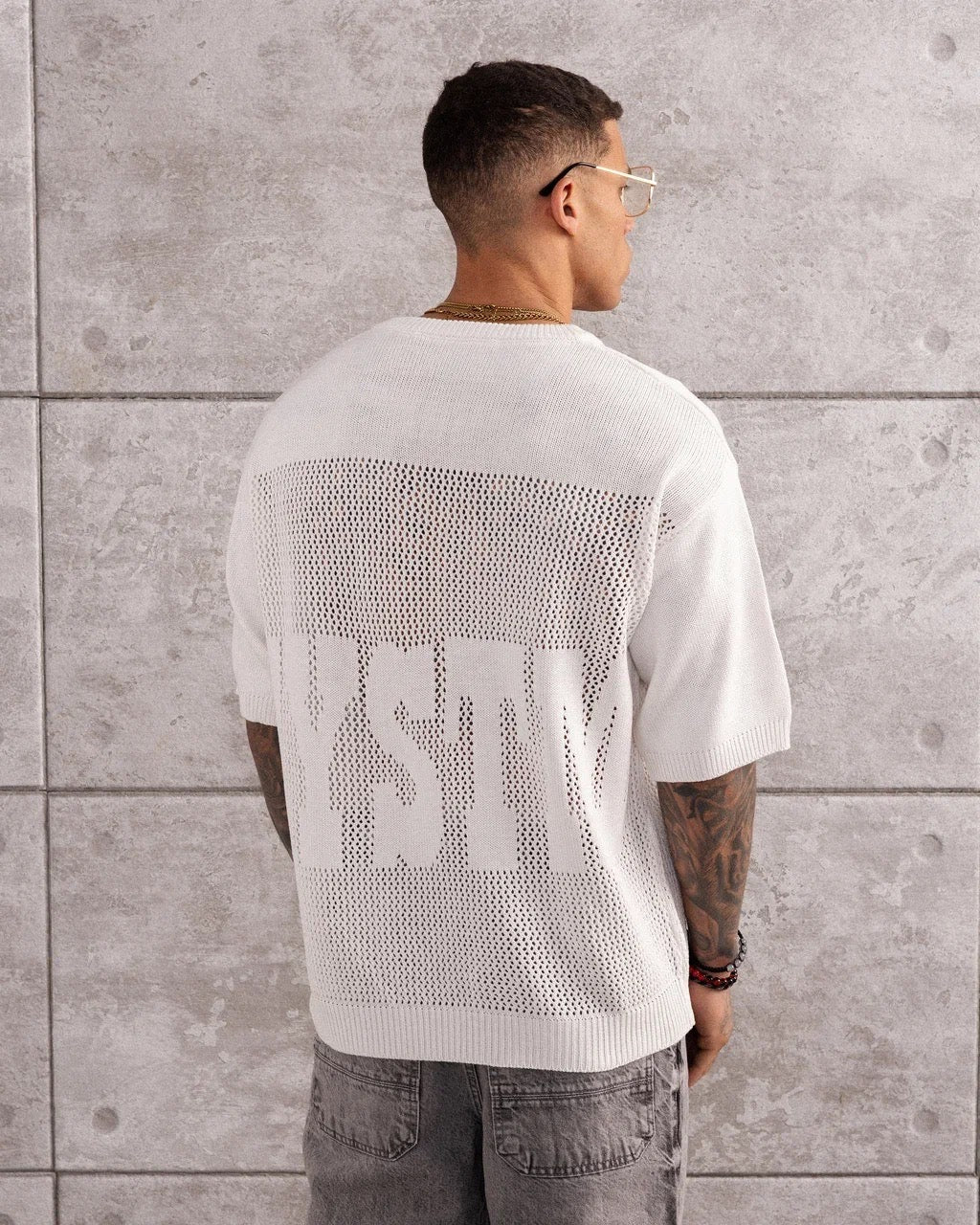 TSHIRT MAILLE CROCHET