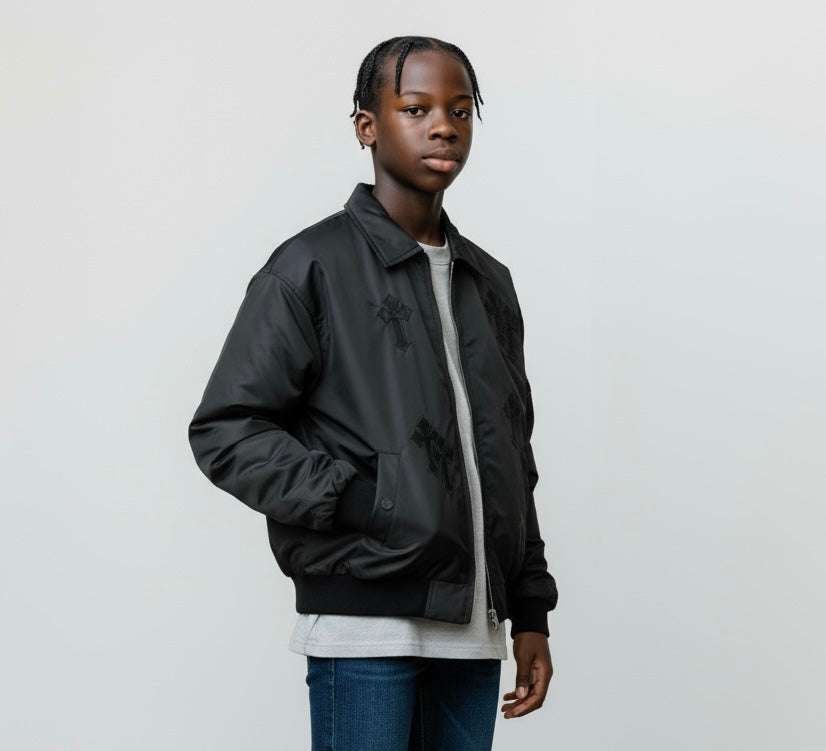 Bomber con croci black