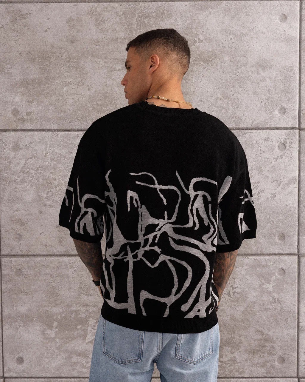 TSHIRT MAILLE CROCHET