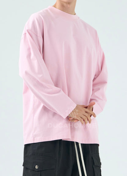 Maglia manica lunga rosa