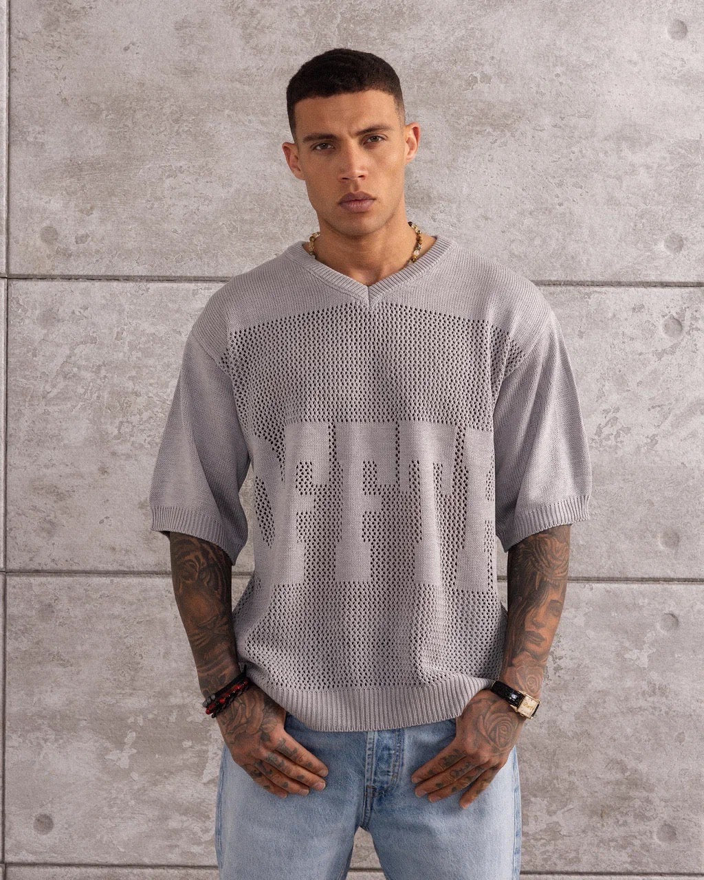 TSHIRT MAILLE CROCHET