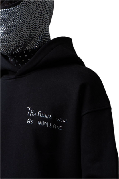 Felpa garzata con cappuccio