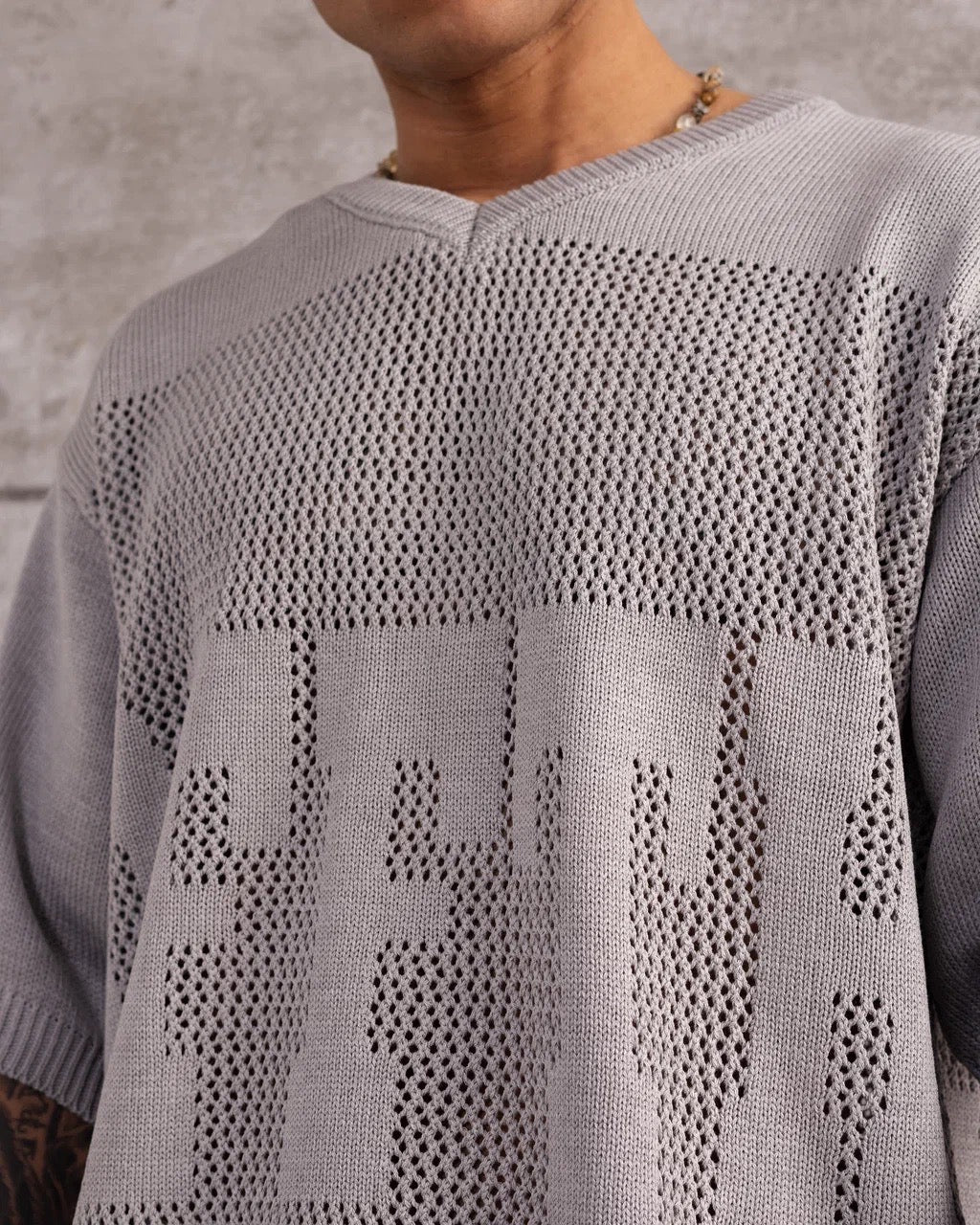 TSHIRT MAILLE CROCHET