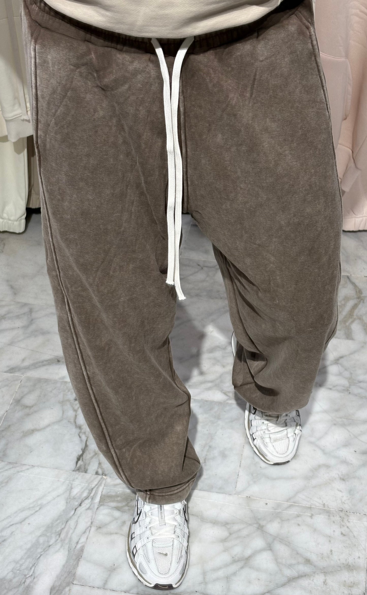 Pantalone tuta felpato Brown