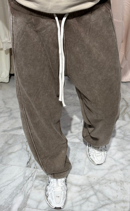 Pantalone tuta felpato Brown
