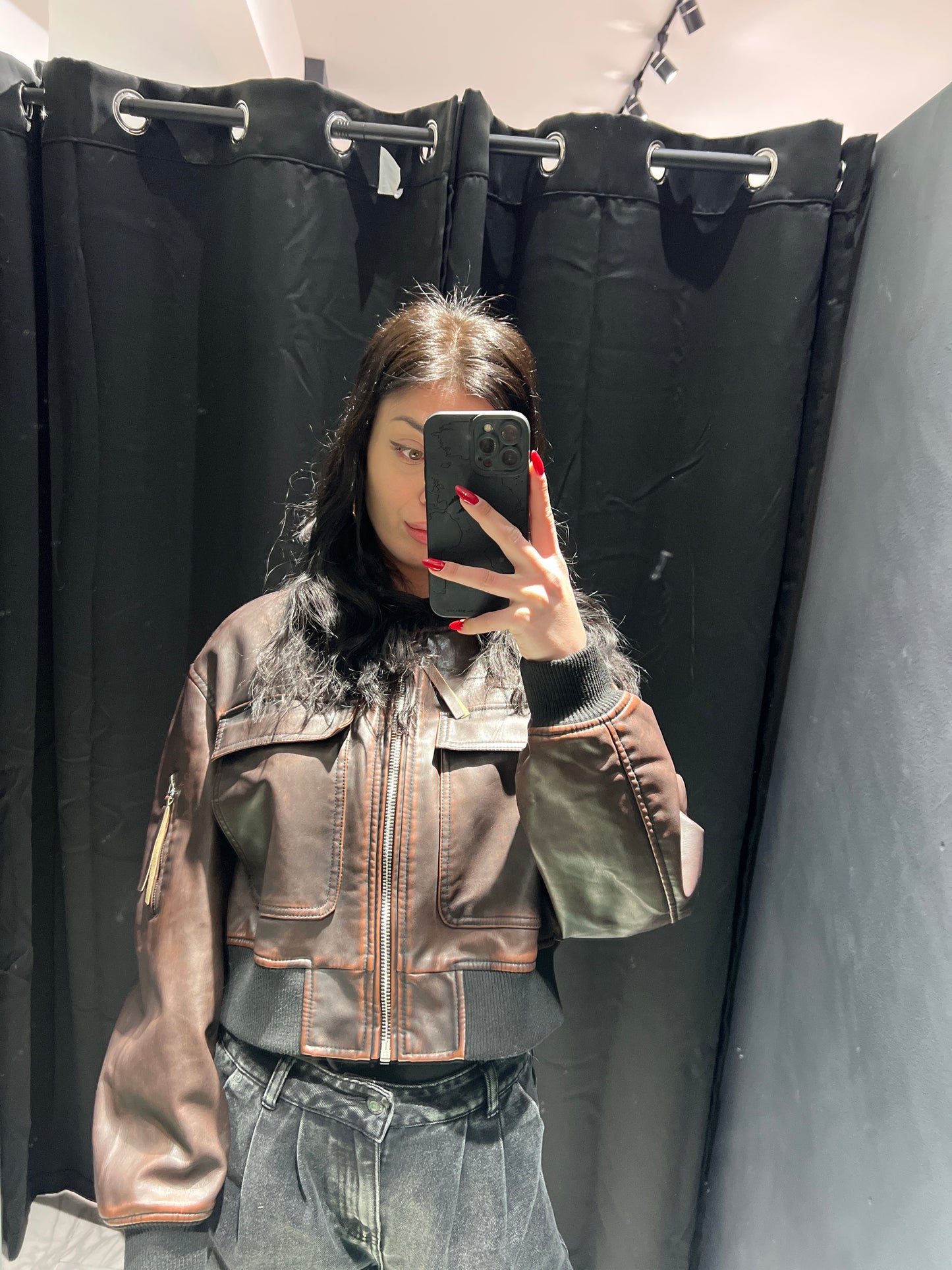 Bomber crop Bronzo