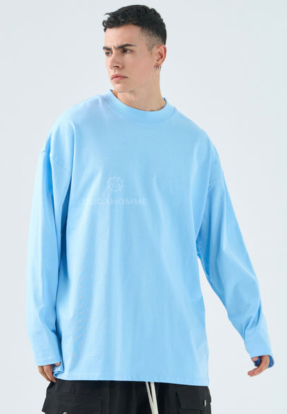 Maglia manica lunga celeste