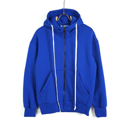 BASIC ZIP-UP SWEATSHIRT