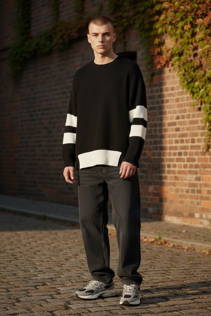 Maglione Black and White