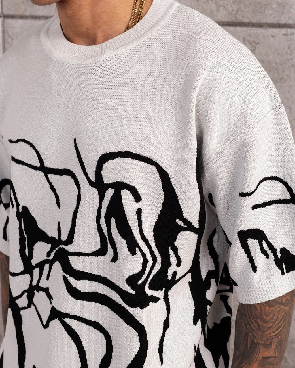 TSHIRT MAILLE CROCHET