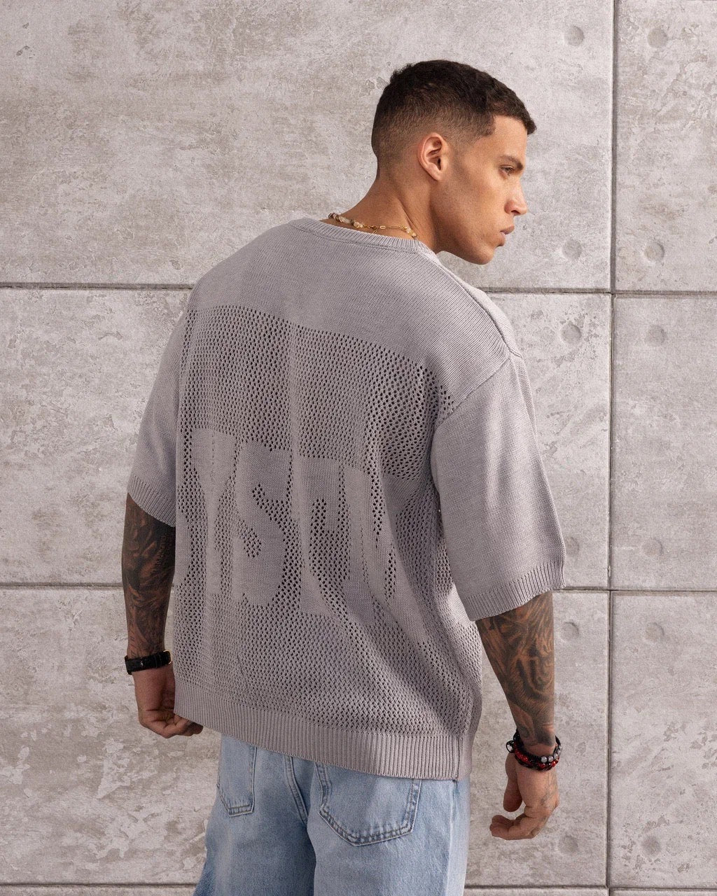 TSHIRT MAILLE CROCHET