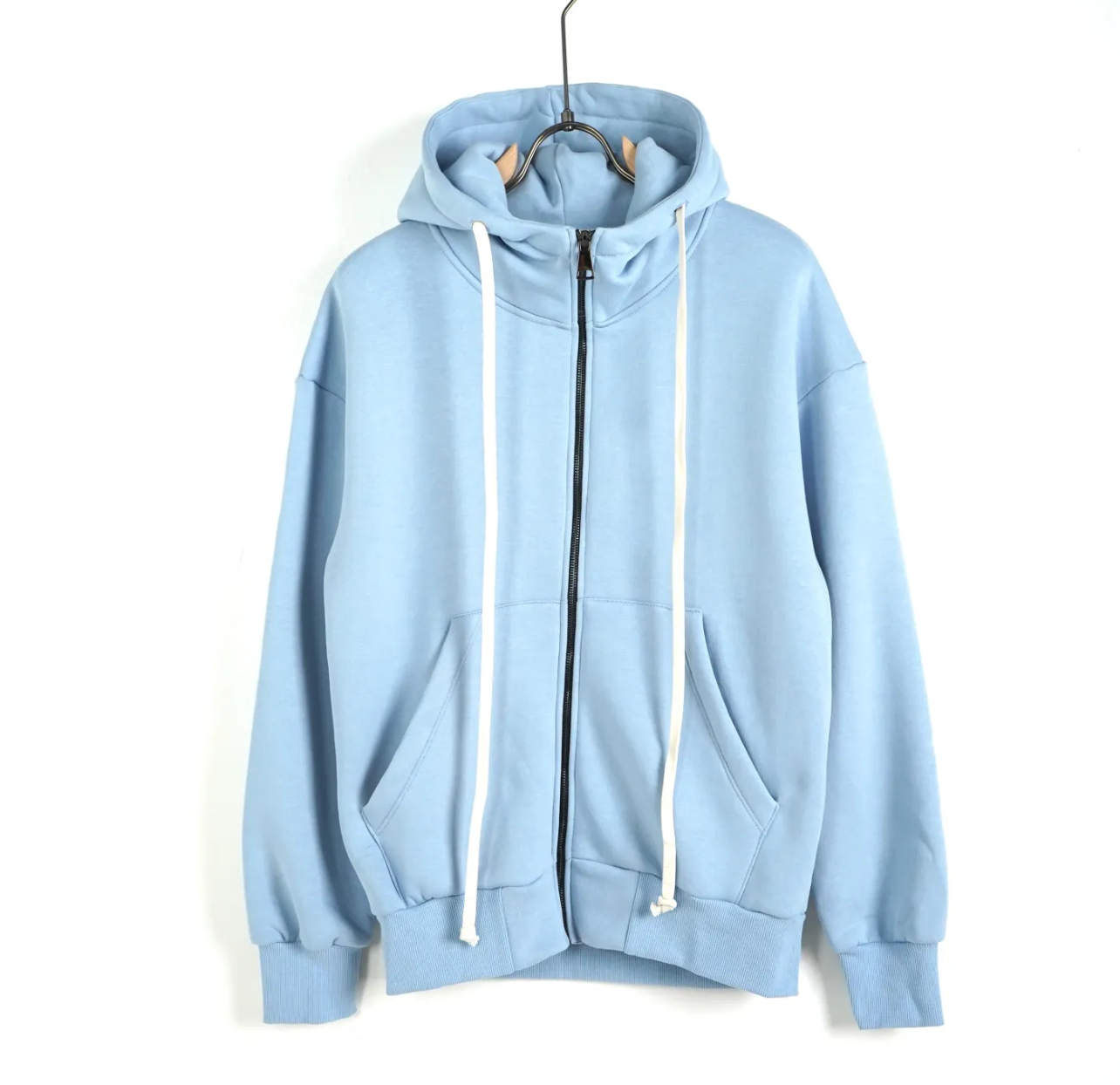 BASIC ZIP-UP SWEATSHIRT