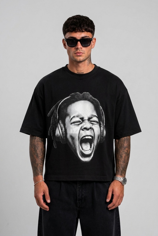 T-Shirt con Stampa viso