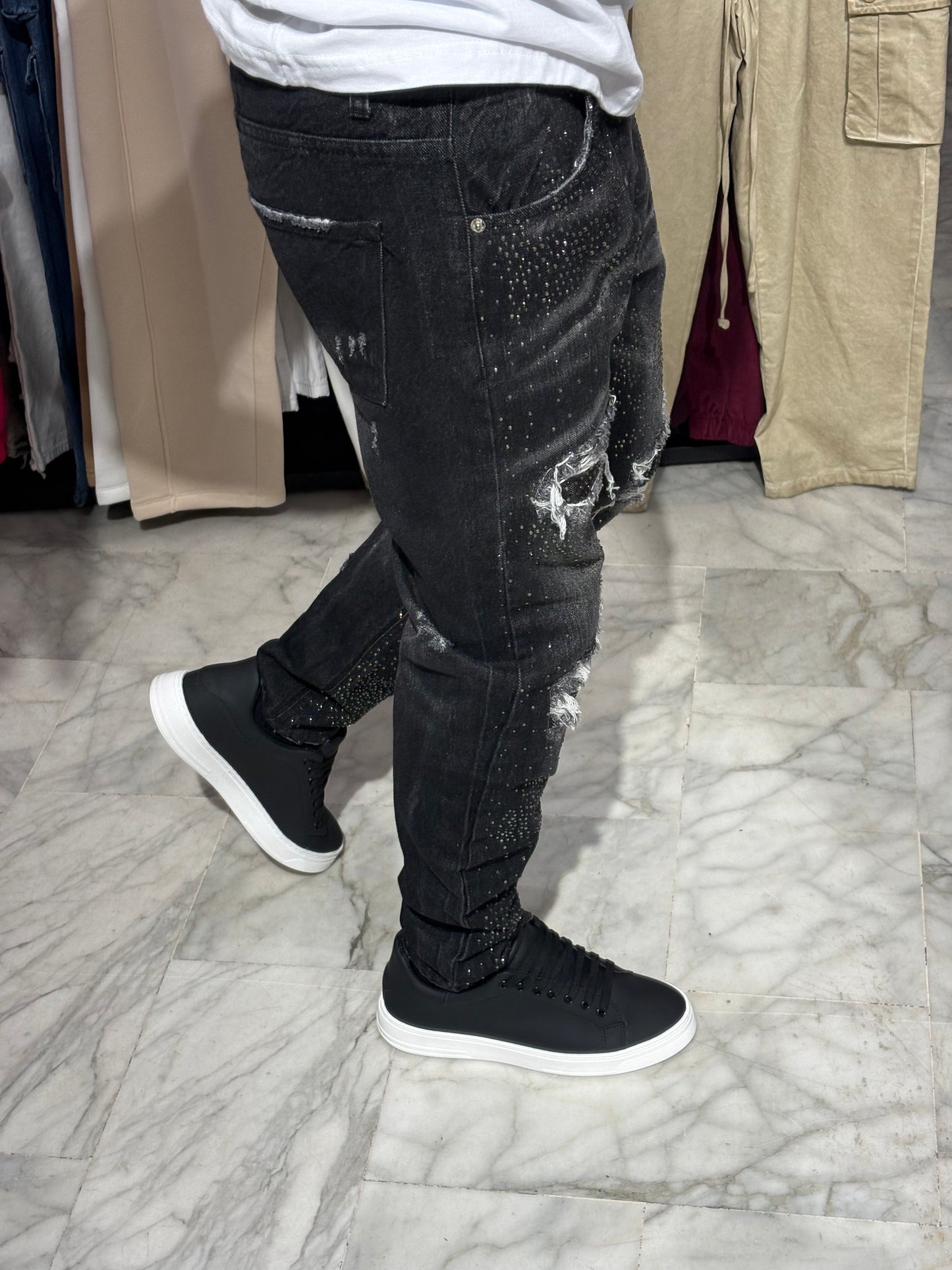 Jeans Slim Fit grigio