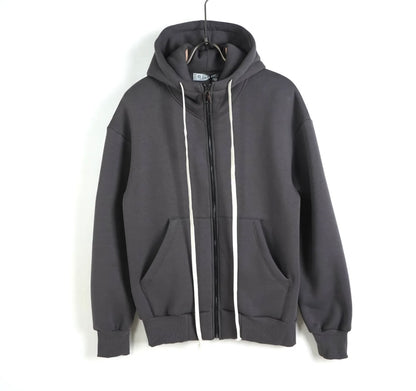 BASIC ZIP-UP SWEATSHIRT