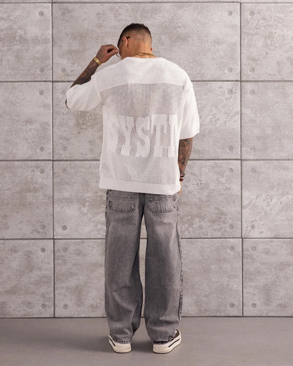 TSHIRT MAILLE CROCHET