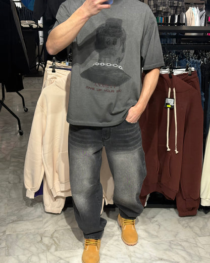 T -Shirt  Anxiety Grigio scuro