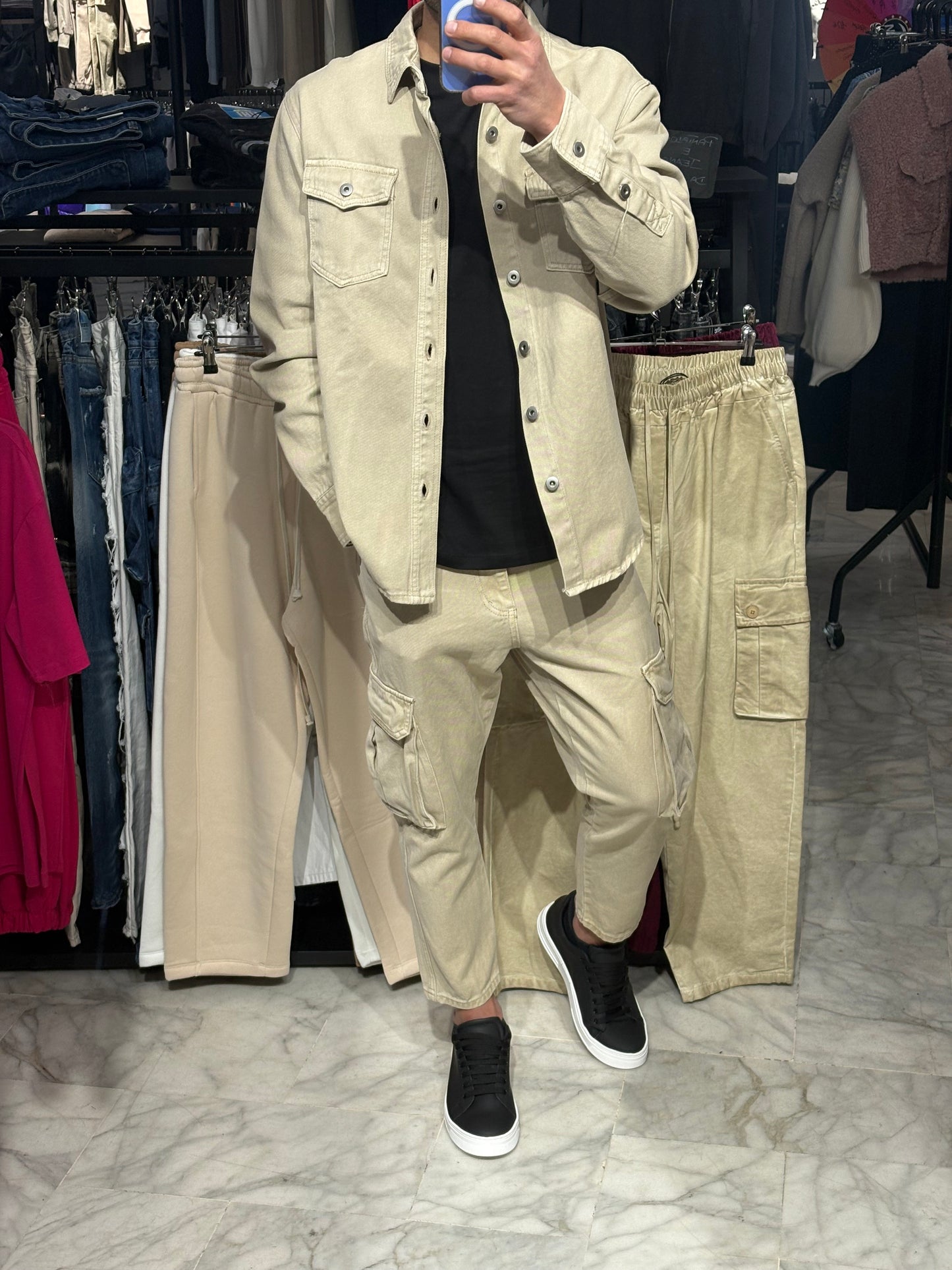 Completo Denim beige