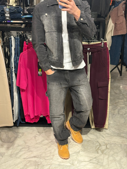 Coordinato Denim Grigio
