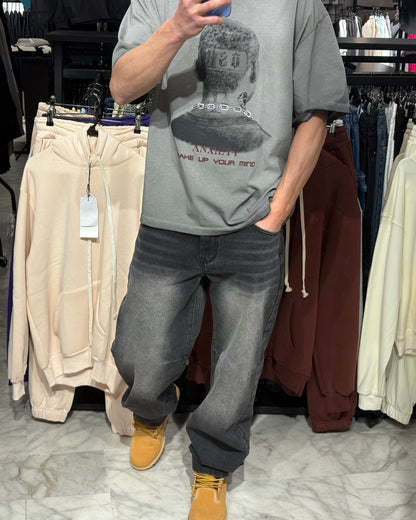 T -Shirt  Anxiety grigio chiaro