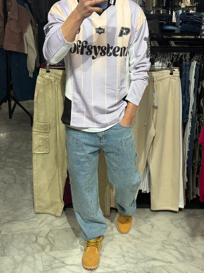 Maglia "OFFSYSTEM 90" – Lilac & Cream Retro Jersey