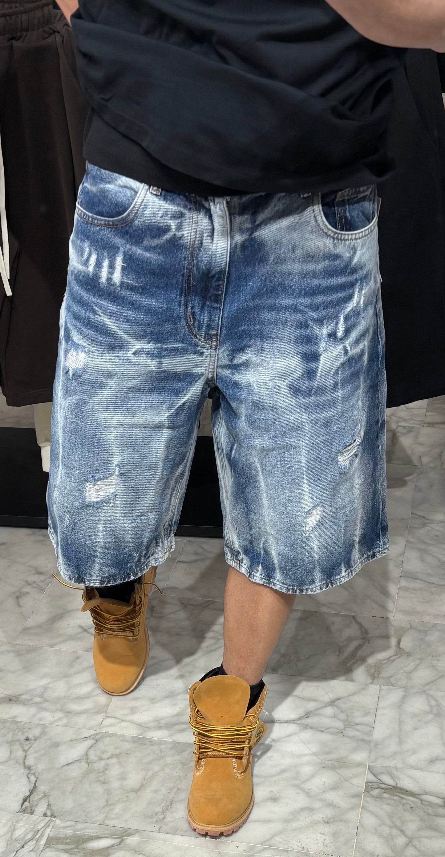 Bermuda baggy striati