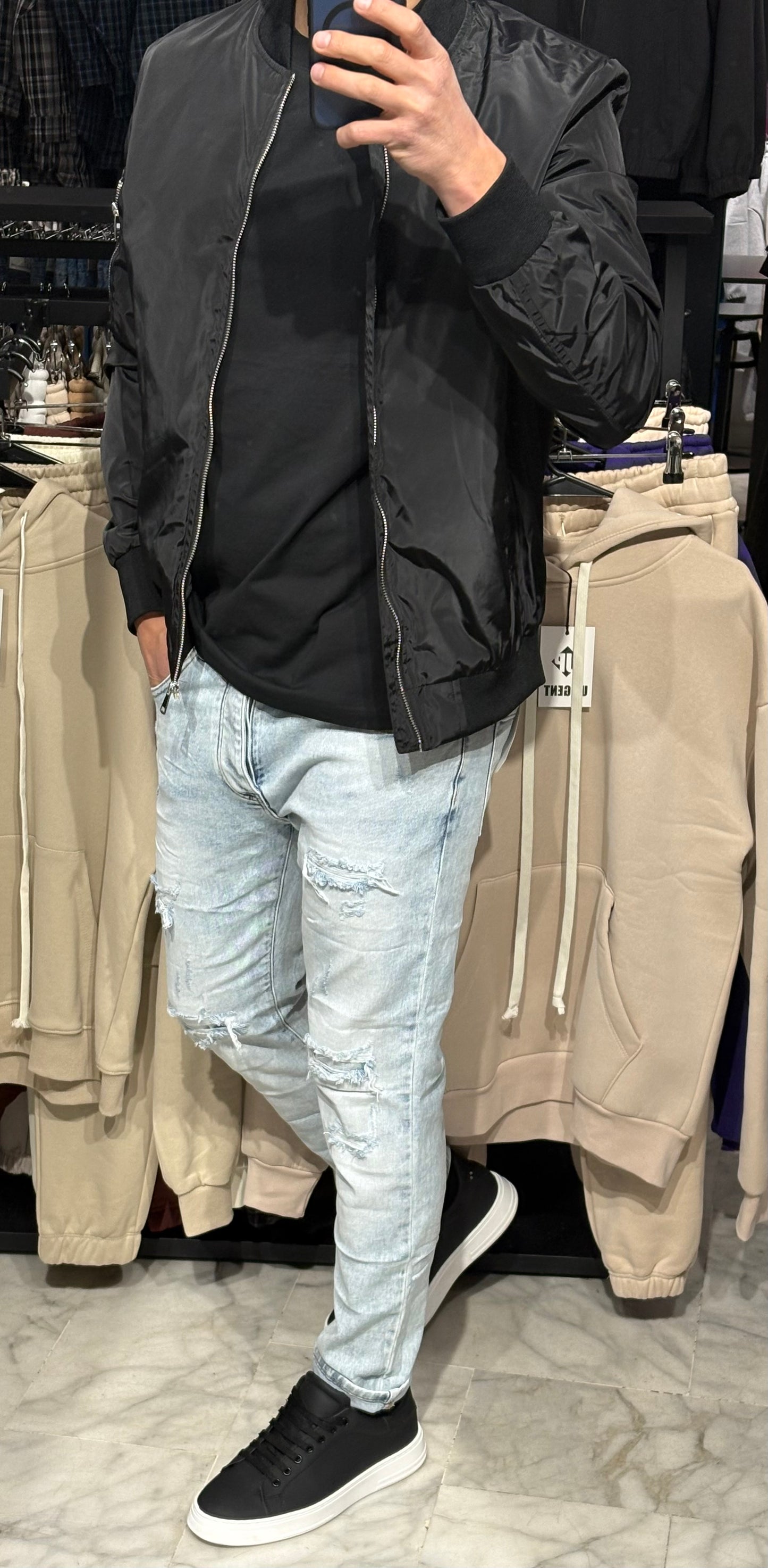 Giacchetto Bomber Black