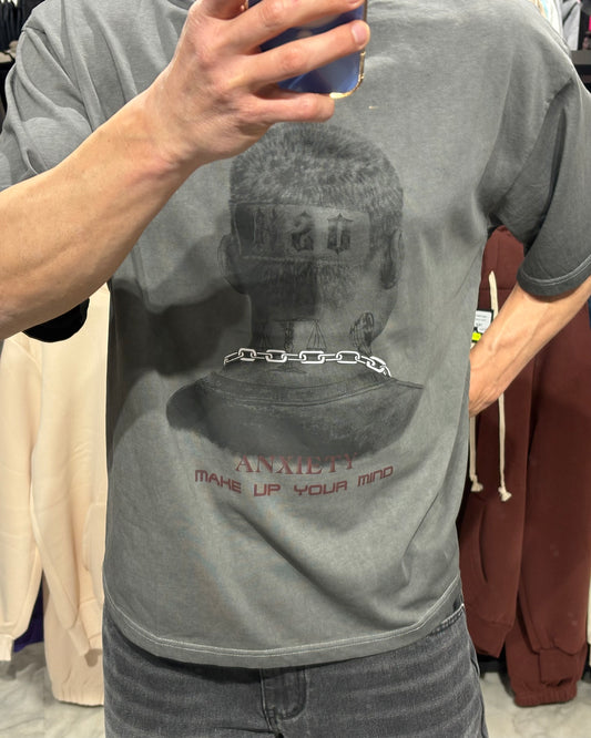 T -Shirt  Anxiety grigio scuro