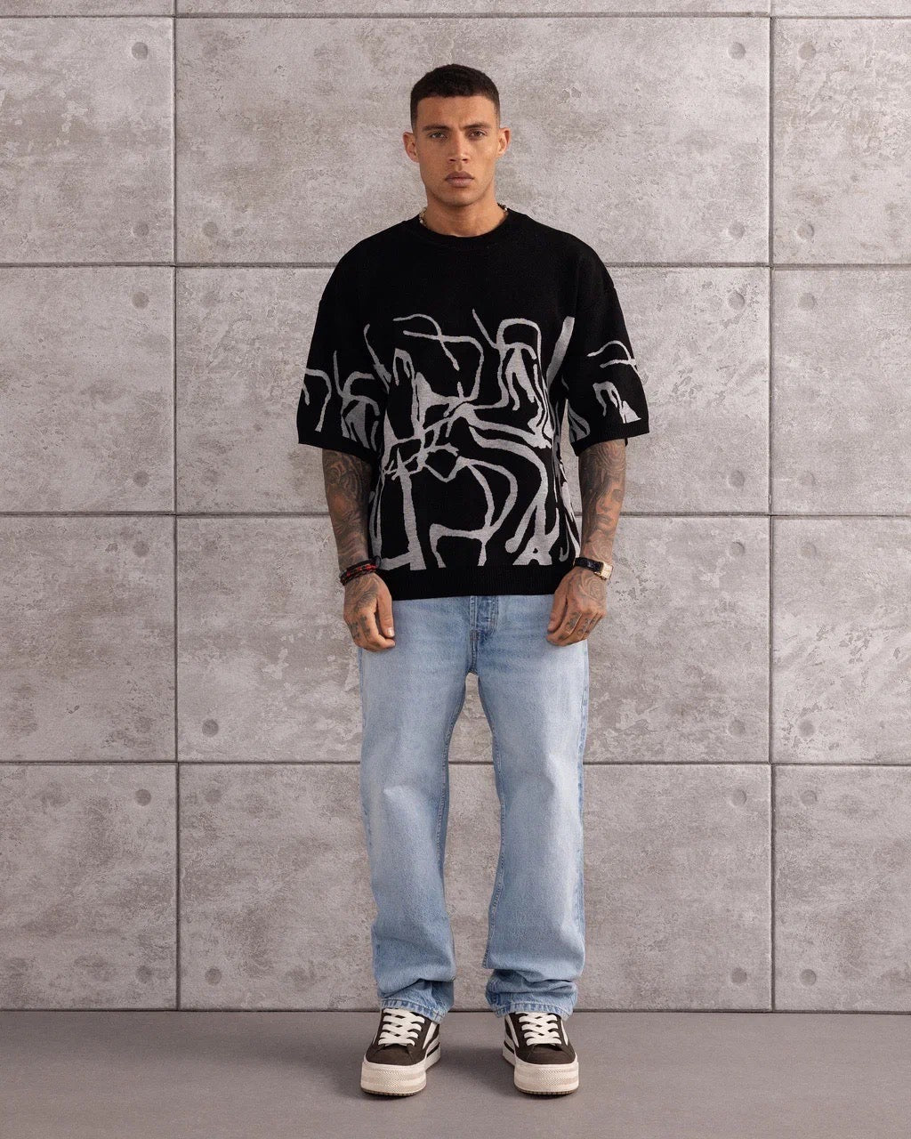 TSHIRT MAILLE CROCHET