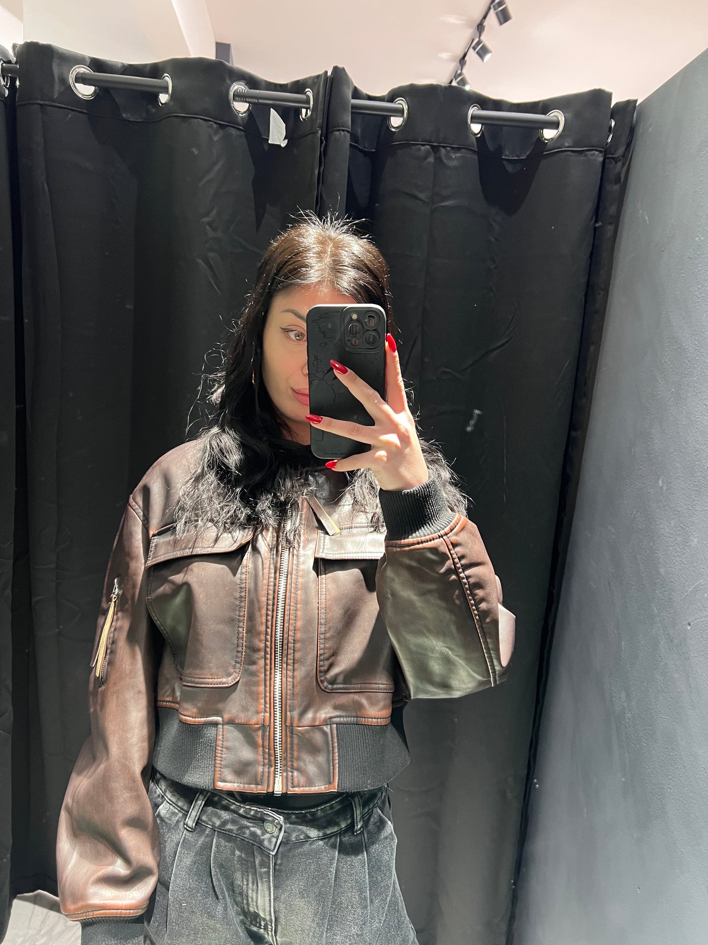 Bomber crop Bronzo