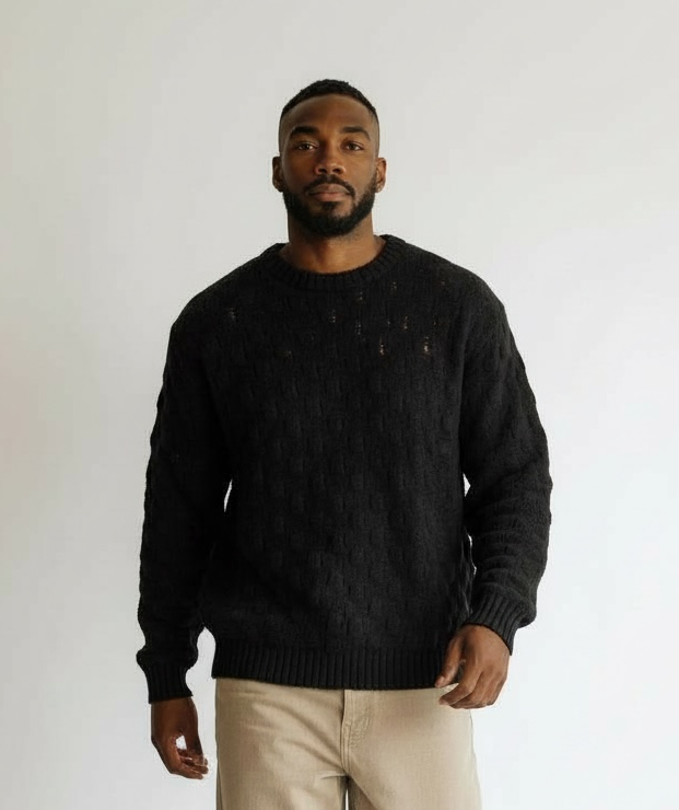 MAGLIONE EFFETTO BUCATO ALWAYS JEANS