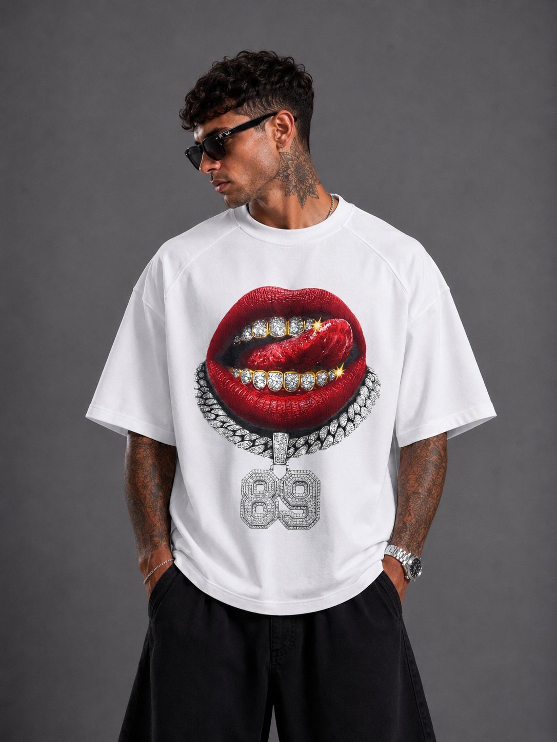 T-Shirt PREMIUM 89 argento