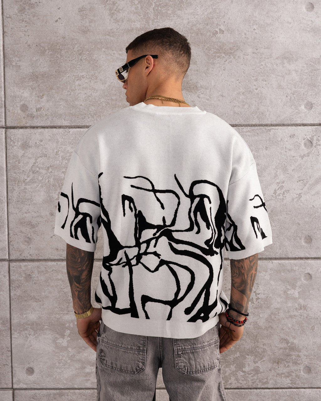 TSHIRT MAILLE CROCHET